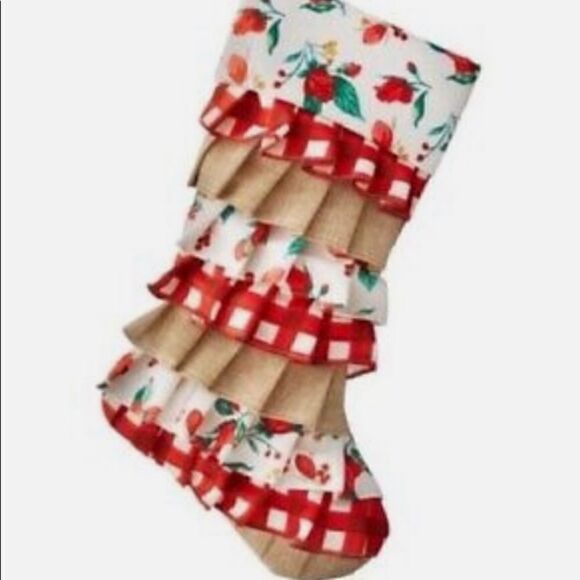 Rare- The Pioneer Woman 2020 Jolly Rosebud Christmas Stocking - Picture 2 of 3